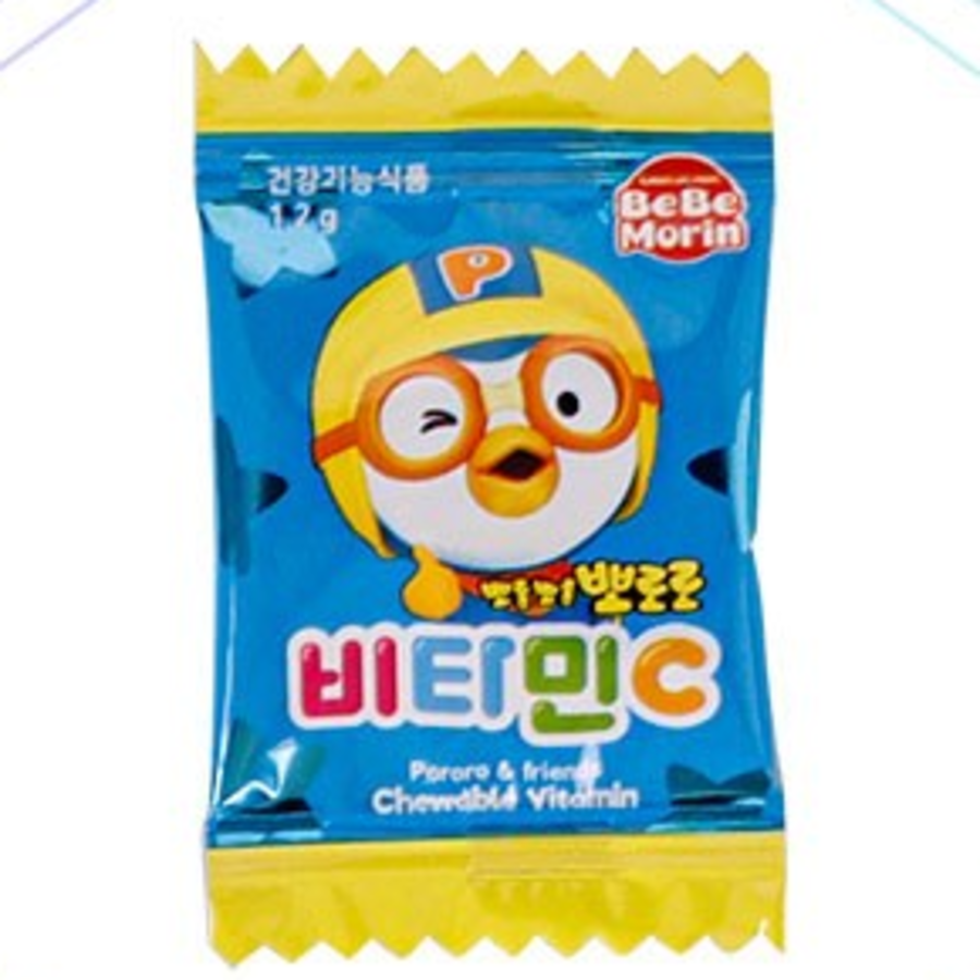 Bebemolin Pororo Vitamin C Peach Flavor – это витаминная добавка для детей с вкусом персика, 500 таблеток