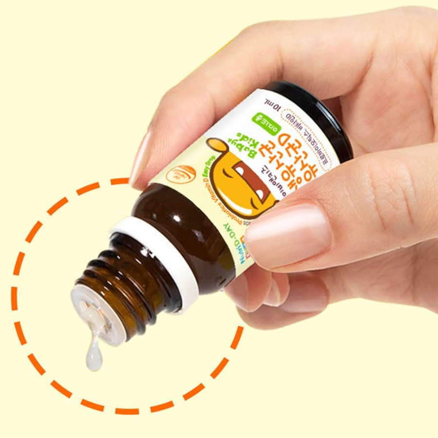 NutriDay Baby & Kids Vitamin D Easy Drop Probiotics – это капли с витамином D и пробиотиками для детей,10 мл