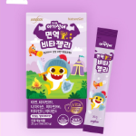 NatureSet Pinkfong Baby Shark Immune Vita Jelly – желейные витамины для иммунитета с цинком и витаминами, 15 порций, 300 г
