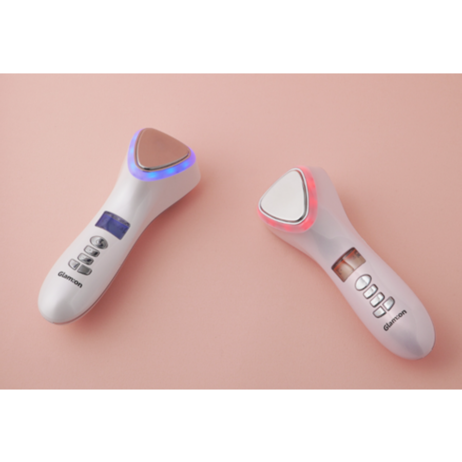 GLAMON Гальванический горячий и холодный LED массажер для лица