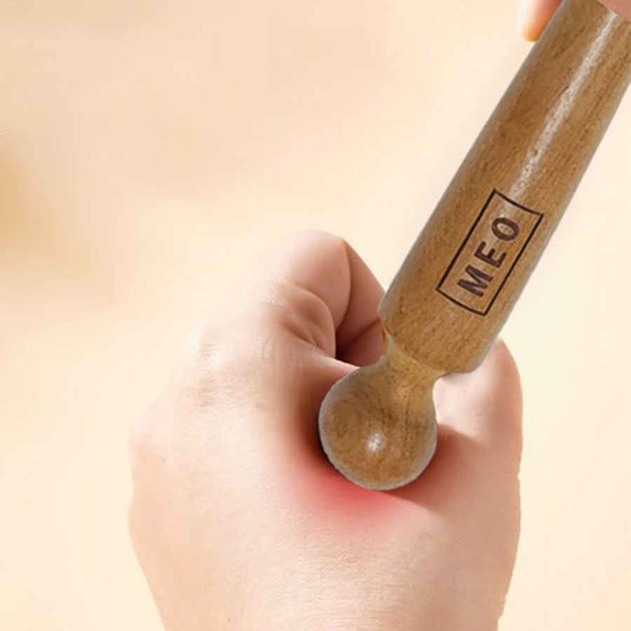 MEO Массажер для тела с ручкой в виде розового дерева