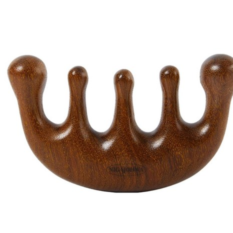 NIGAJOHWA Массажер для лица, тела и кожи головы из дерева