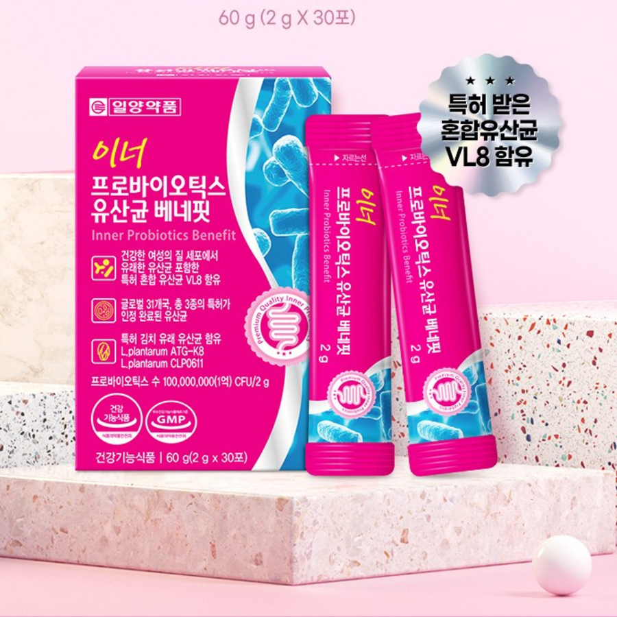 Ilyang Inner Probiotics Benefit – пробиотики для внутреннего здоровья, 30 порций, 60 г