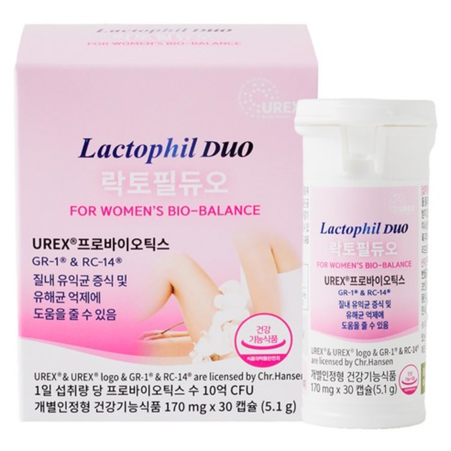 Lactofil Duo Vaginal Probiotics – пробиотики для женского здоровья, 30 таблеток