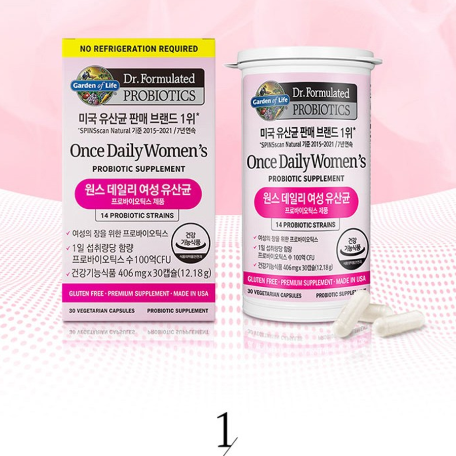 Garden of Life Once Daily Women's Probiotics, 30 таблеток