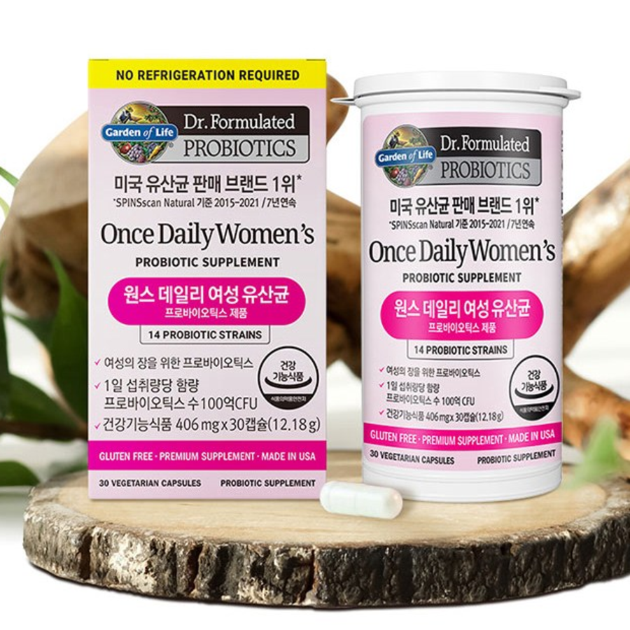 Garden of Life Once Daily Women's Probiotics, 30 таблеток