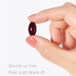 Vitamin Village Wise Double Up Iron Folic Acid Vitamin D – добавка с железом, фолиевой кислотой и витамином D, 60 таблеток