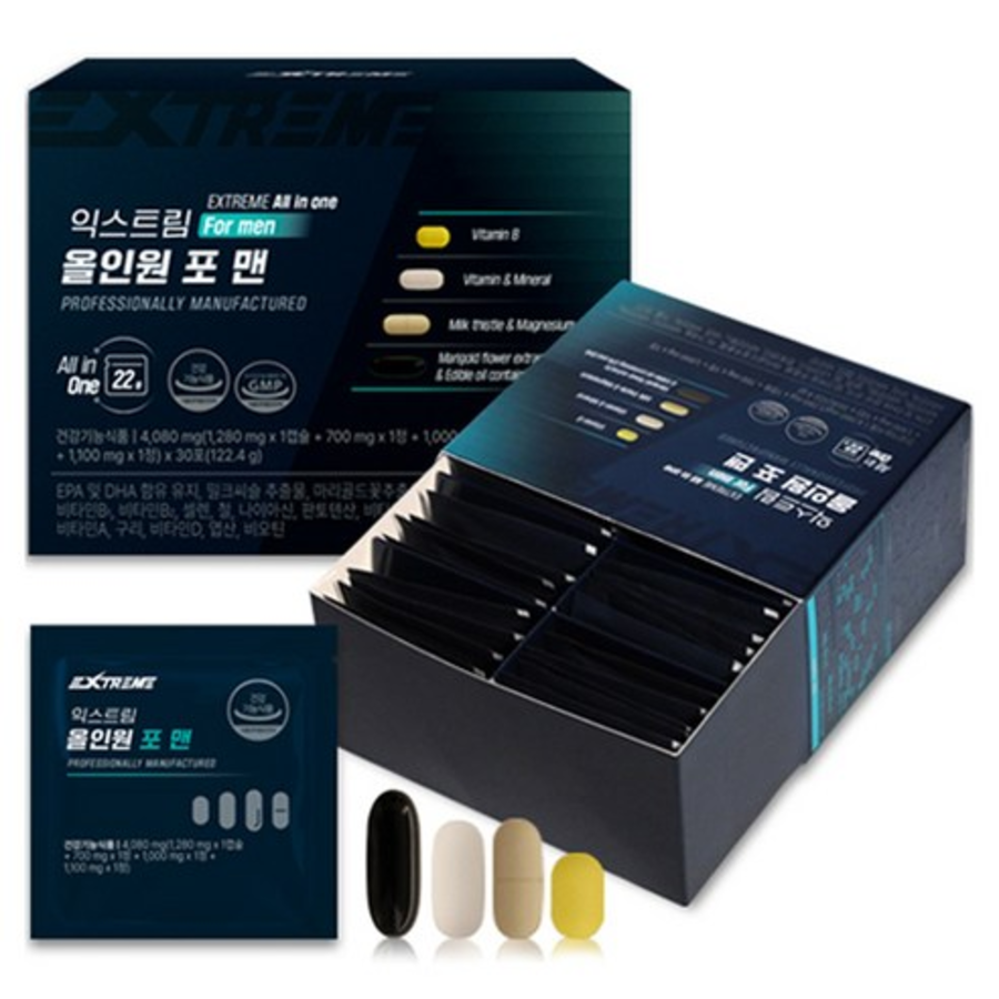 Extreme All-in-One For Men Multivitamin – мультивитаминный комплекс для мужчин, 30 шт