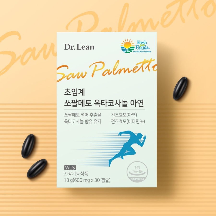 Dr. Lean Supercritical Saw Palmetto Octacosanol Zinc – комплекс для здоровья простаты и мужской выносливости, 18 г