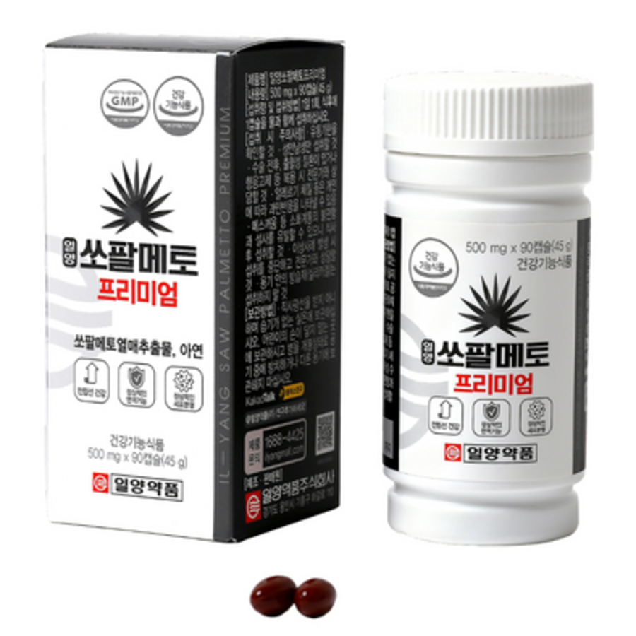 IlYang Pharm Saw Palmetto Premium – добавка для здоровья простаты, 90 таблеток