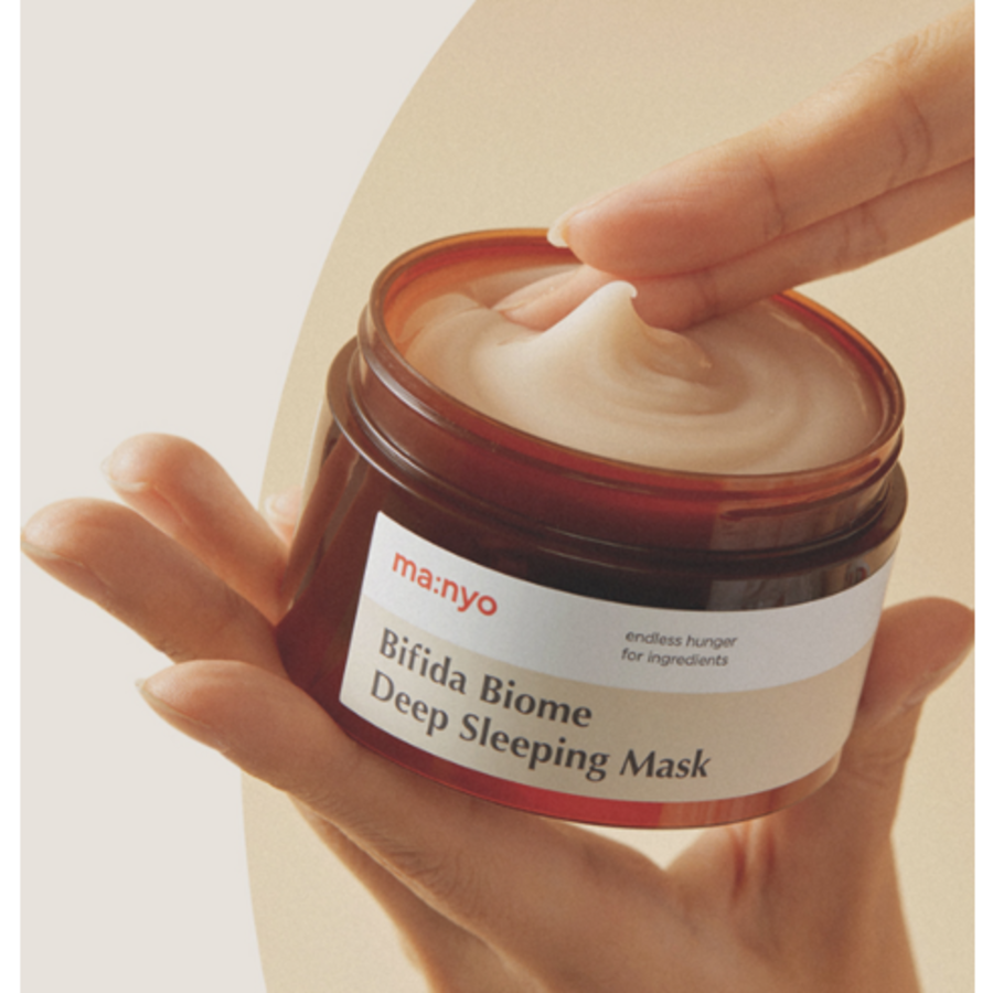 Manyo Factory Bifida Biome Deep Sleeping Mask – восстанавливающая ночная маска с бифидобактериями, 100 мл