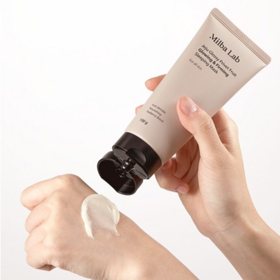 Milbalab Jeju Journey Silk Gloss Elasticity Sleeping Pack – ночная маска для упругости и сияния, 100 г