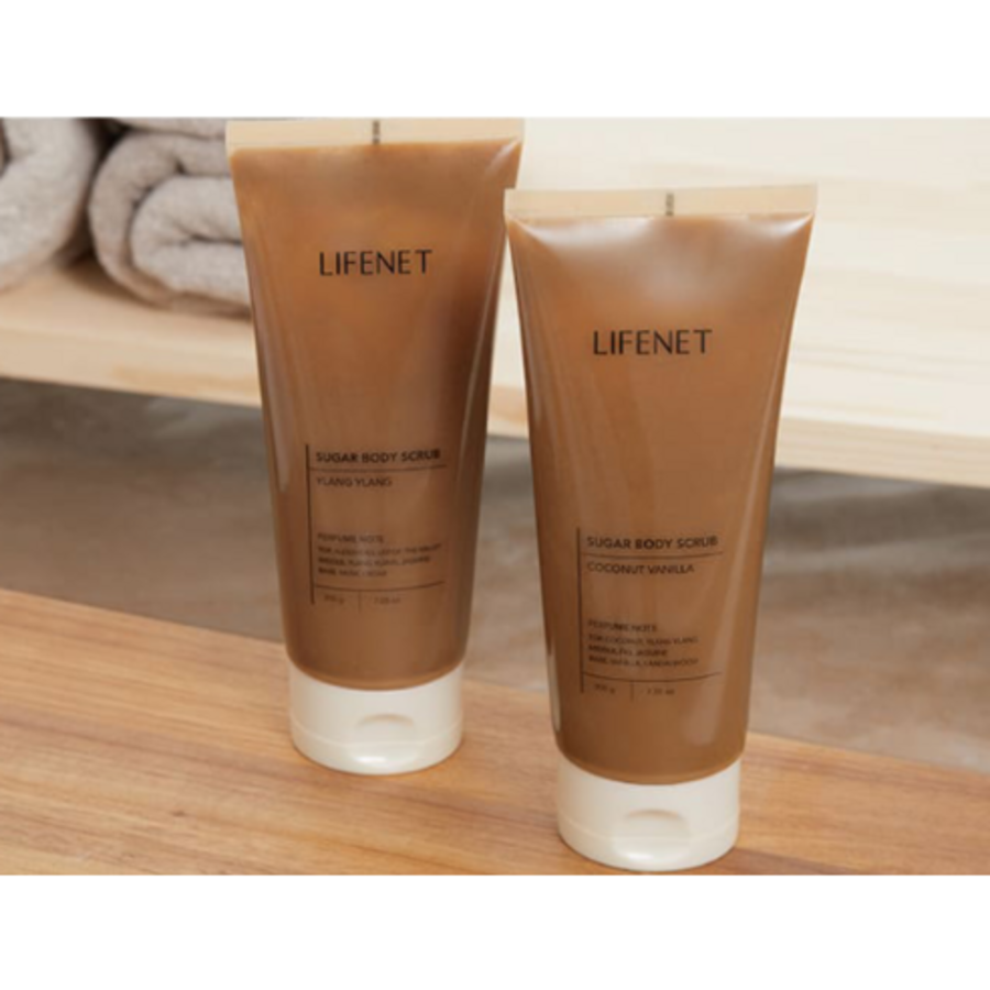 Lifenet Sugar Gentle Body Scrub Coconut Vanilla – скраб для тела с кокосом и ванилью, 200 г