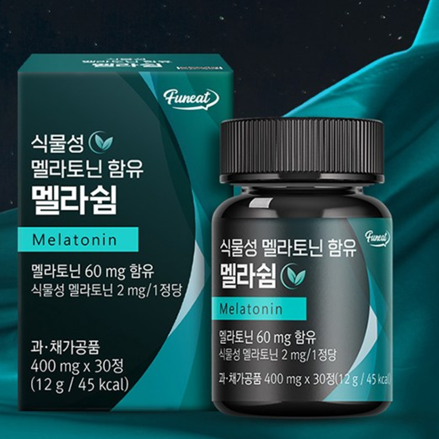 Furneat Plant-Based Melatonin Melashium Supplement – натуральный мелатонин для качественного сна, 30 таблеток (12 г)