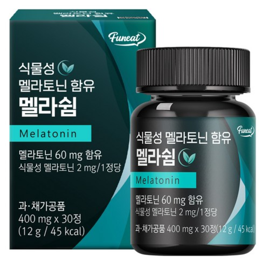 Furneat Plant-Based Melatonin Melashium Supplement – натуральный мелатонин для качественного сна, 30 таблеток (12 г)