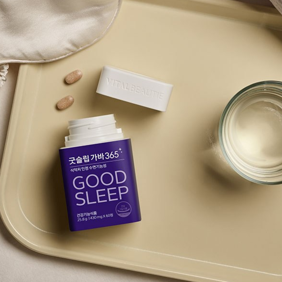 Vital Beauty Good Sleep GABA 365 – добавка для улучшения сна и расслабления, 365 таблеток