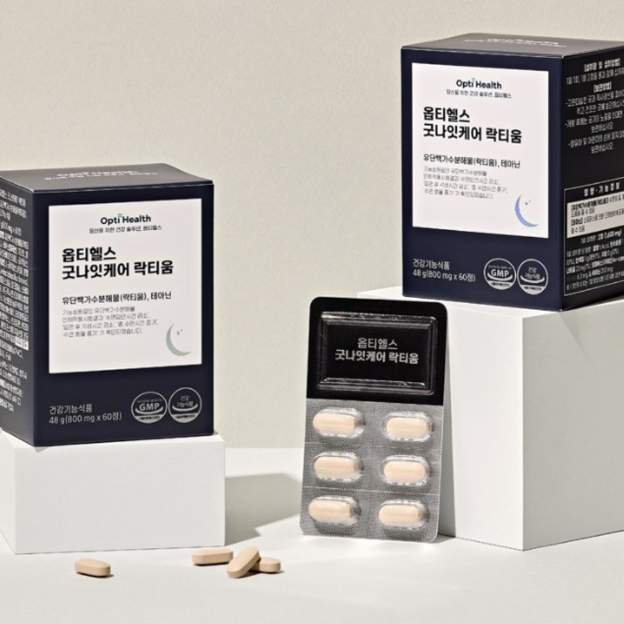 OptiHealth Goodnight Care Lacticum Supplement – добавка для улучшения сна и расслабления, 60 таблеток