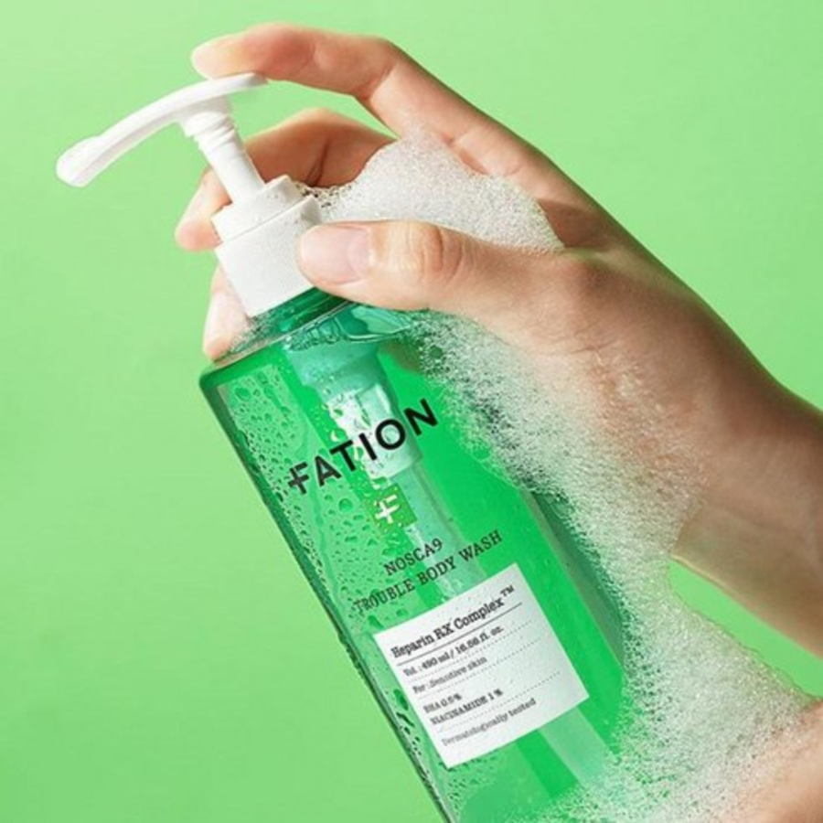 Fation NoScanine Trouble Body Wash Mugwort Scent – очищающее средство для тела с экстрактом полыни, 490 мл