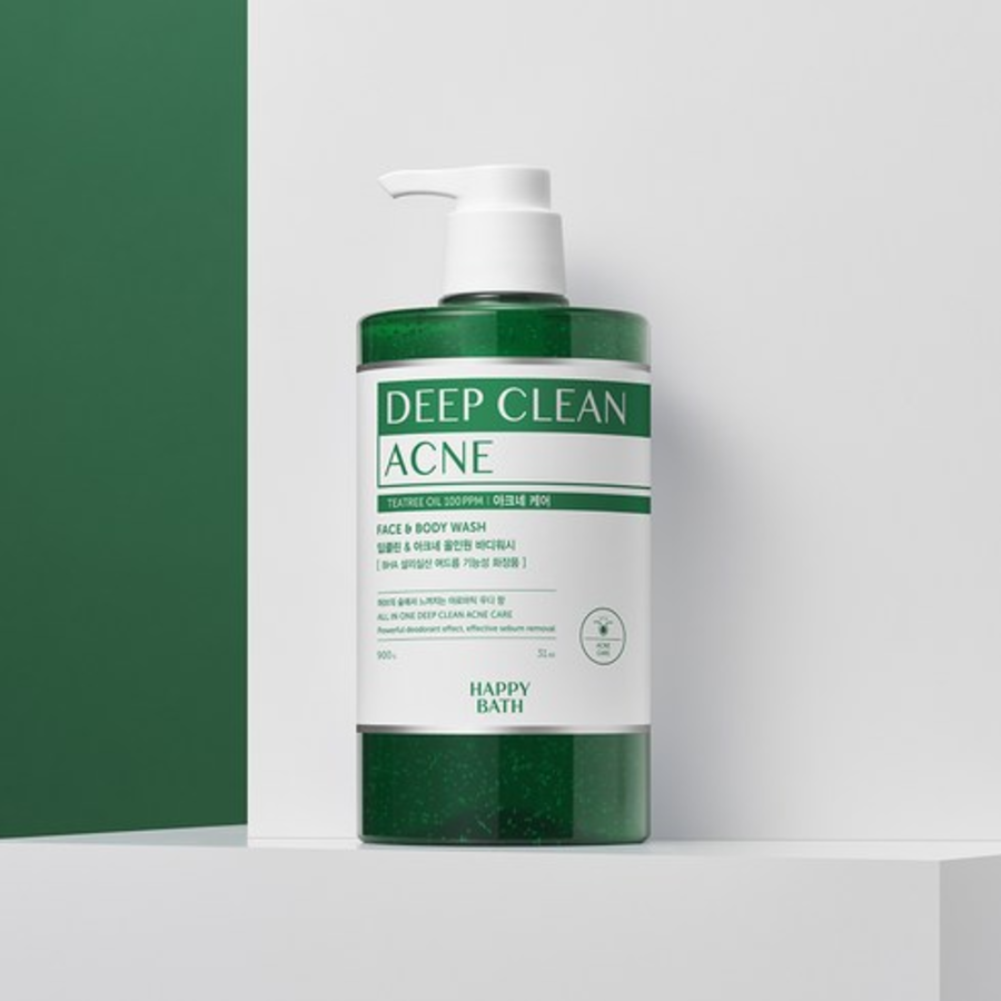Happy Bath  – очищающее средство для тела с чайным деревом и уходом от акне, 500 мл