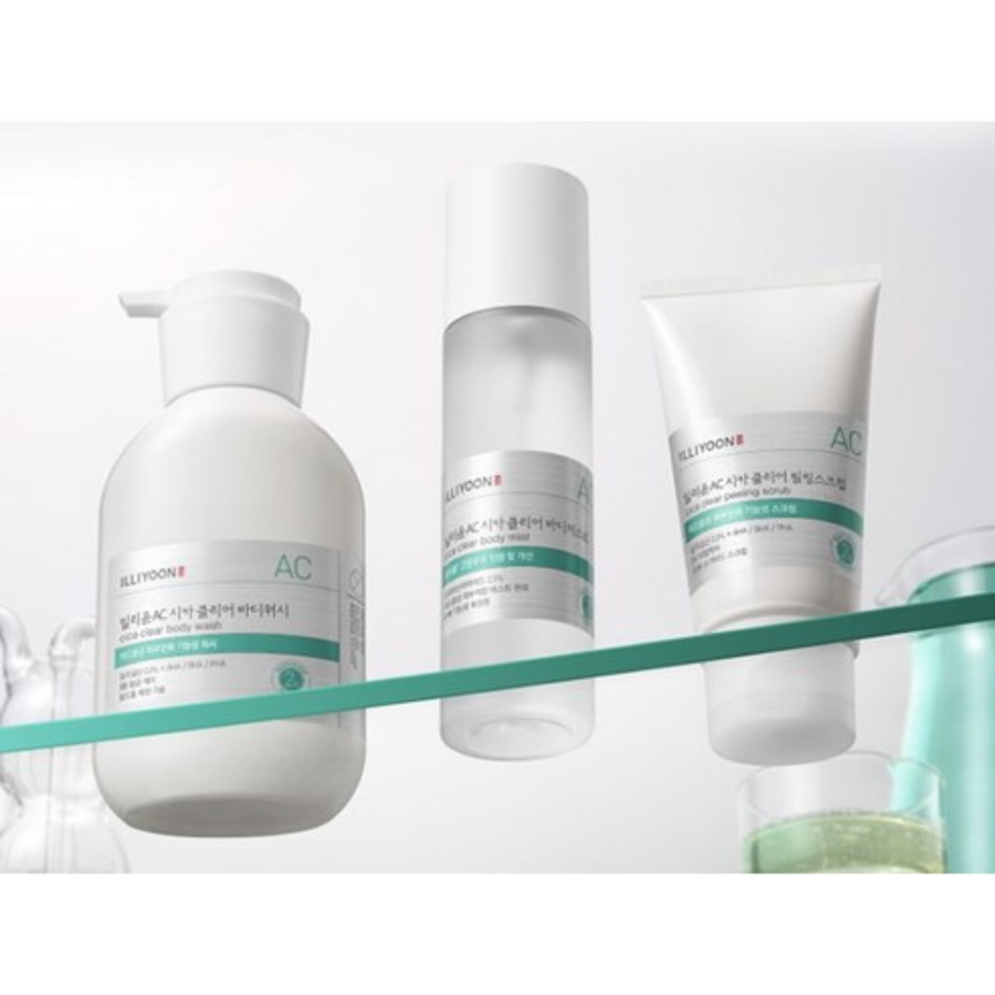 Illiyoon AC Cica Clear Body Wash – очищающий гель для тела с центеллой и антибактериальным эффектом, 400 мл