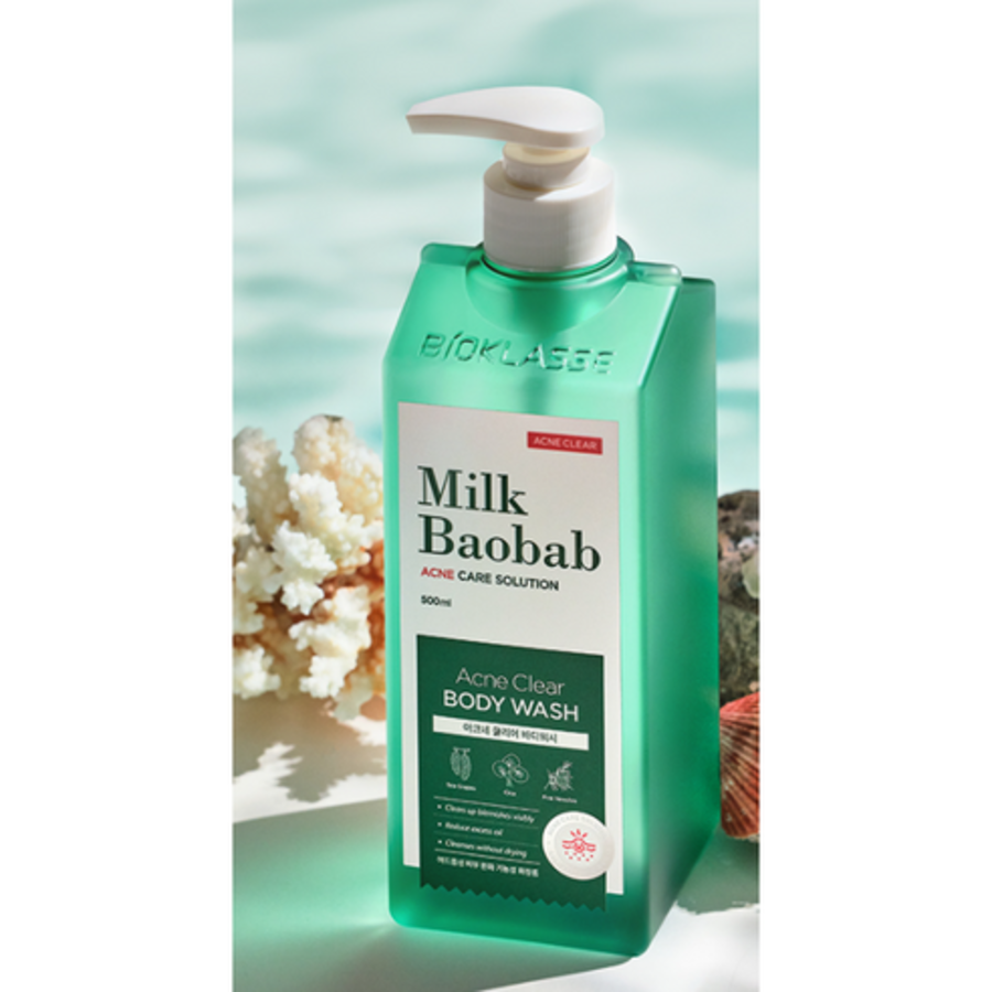 Milk Baobab Acne Clear Body Wash – гель для тела с экстрактом баобаба для борьбы с акне, 500 мл