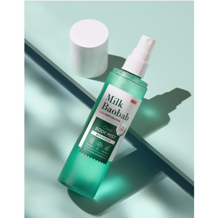 Milk Baobab Clear Body Mist – успокаивающий и освежающий боди-мист для проблемной кожи, 150 мл