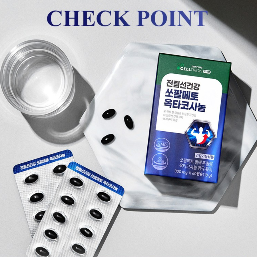 Celltrion Innerlab Prostate Health Saw Palmetto & Octacosanol – комплекс для мужского здоровья, 18 г, 60 таблеток