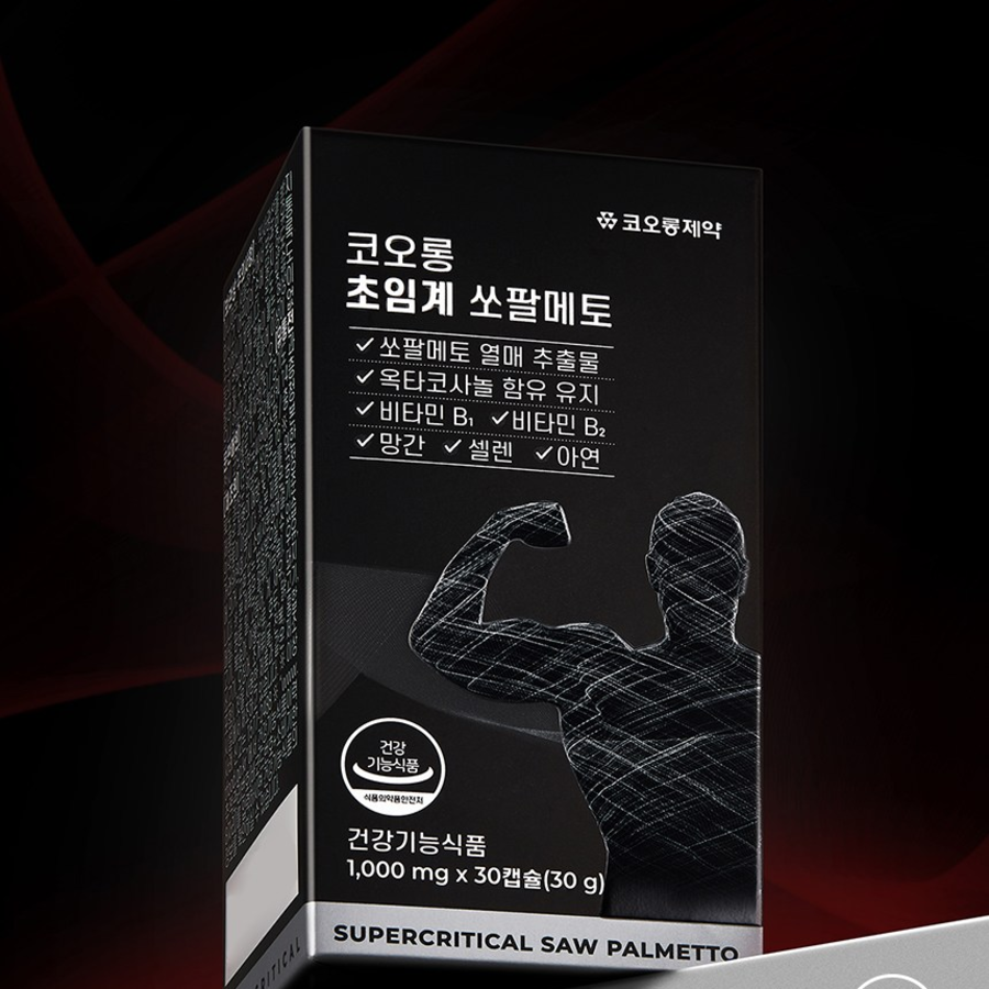 Kolon Pharmaceutical Supercritical Saw Palmetto – суперкритический комплекс для здоровья простаты, 30 г, 30 таблеток