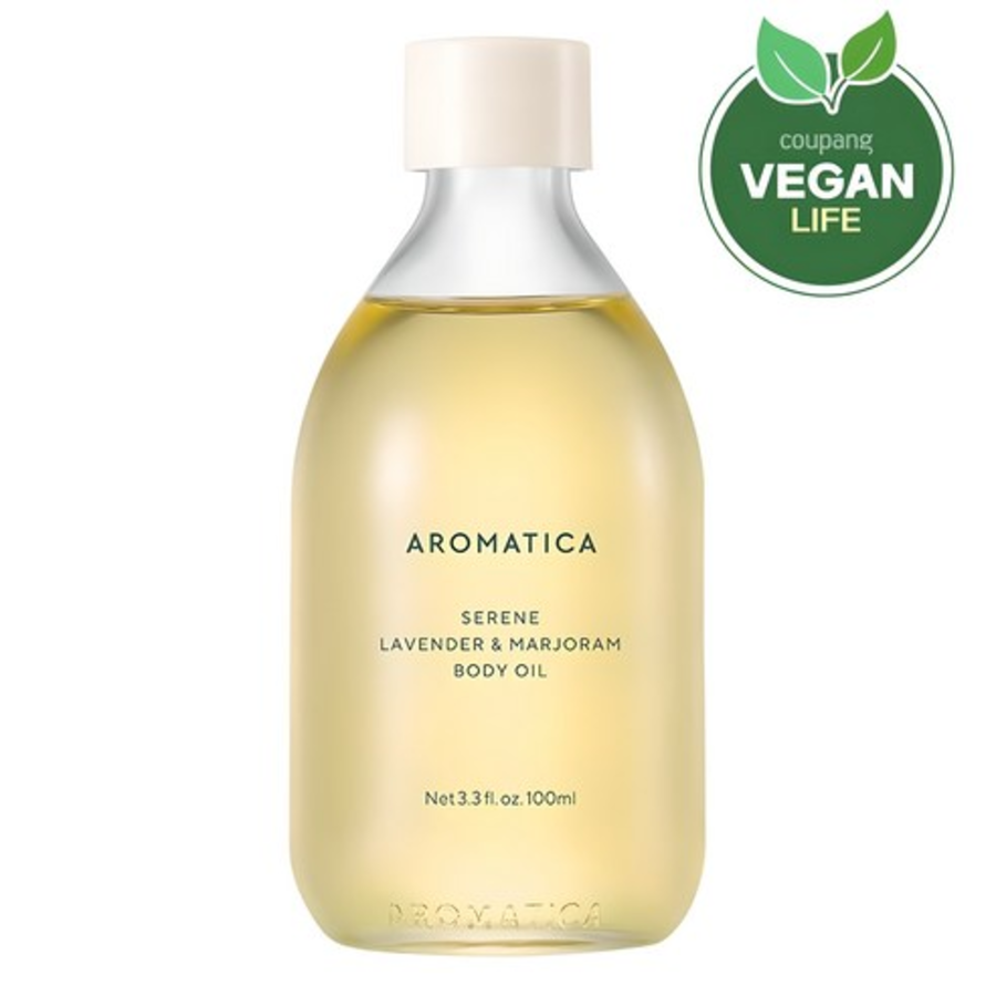 Aromatica Serene Body Oil Lavender & Marjoram – расслабляющее масло для тела с лавандой и майораном, 100 мл