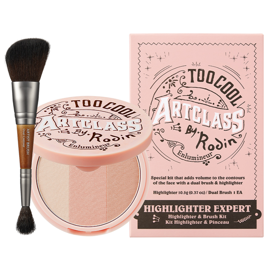 TOO COOL FOR SCHOOL Artclass By Rodin Highlighter, 11 г + дуал-кисть, оттенок 2 – сияющий хайлайтер