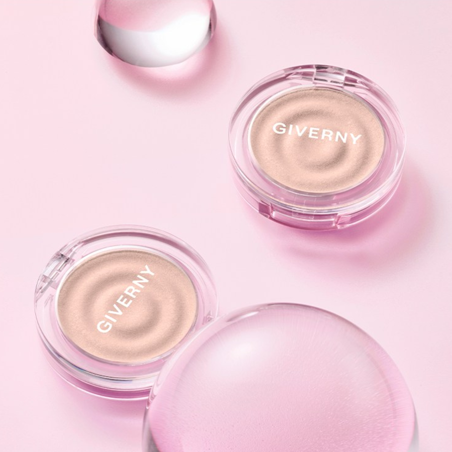 GIVERNY Dewy Voluming Highlighter, 3 г, оттенок 01 Ceramic Champagne – сияющий хайлайтер