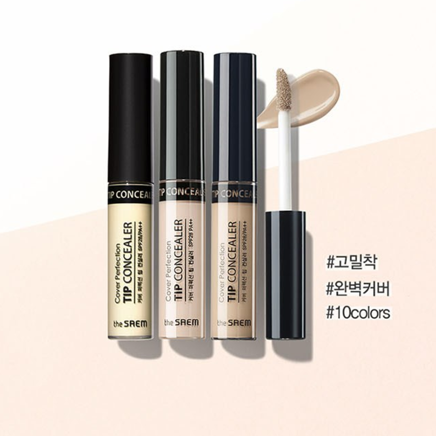 The Saem Cover Perfection Tip Concealer, 6.5 г, оттенок Brightener – консилер-хайлайтер