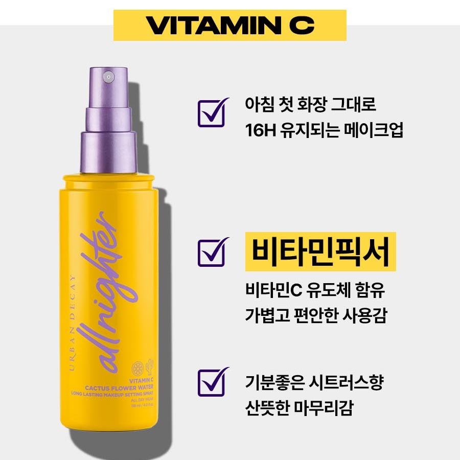 Urban Decay All Nighter Makeup Setting Spray Vitamin C, 118 мл  – фиксирующий спрей для макияжа с витамином С