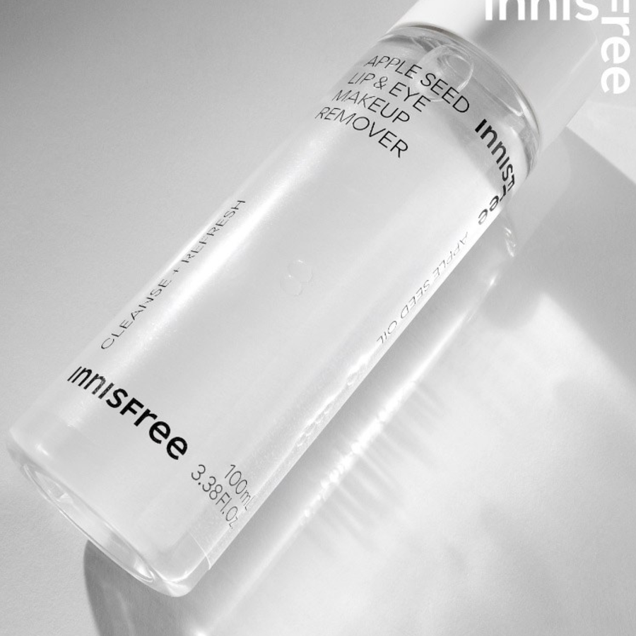 Innisfree Apple Seed Lip & Eye Remover, 100 мл – двухфазное средство для снятия макияжа с глаз и губ