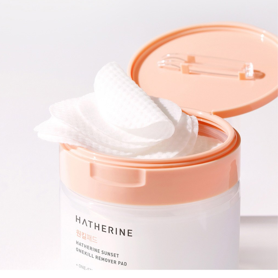 Hatherinе Sunset One Kill Remover Pad – очищающие подушечки для снятия макияжа, 170 мл