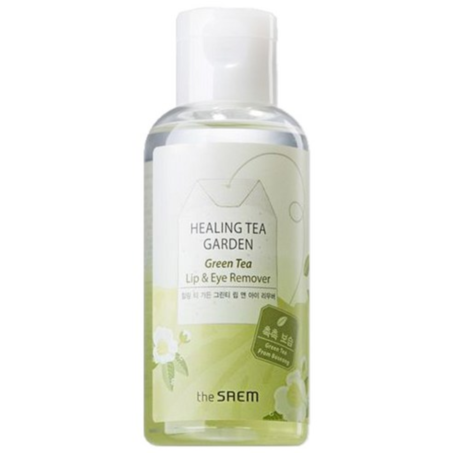 The Saem Healing Tea Garden Green Tea Lip & Eye Remover – Мицеллярный гель для снятия макияжа с глаз и губ, 150 мл