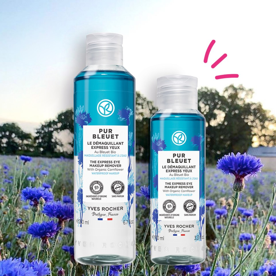 Yves Rocher Pure Blue Express Makeup Remover – Экспресс средство для снятия макияжа, 100 мл