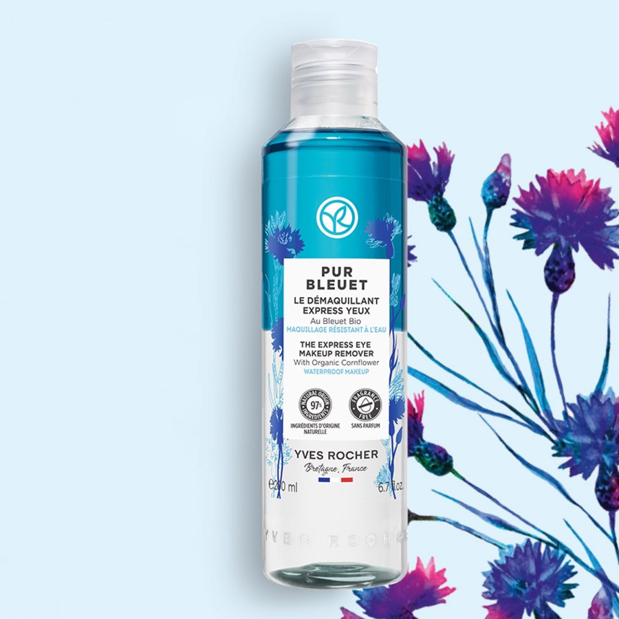 Yves Rocher Pure Blue Express Makeup Remover – Экспресс средство для снятия макияжа, 100 мл
