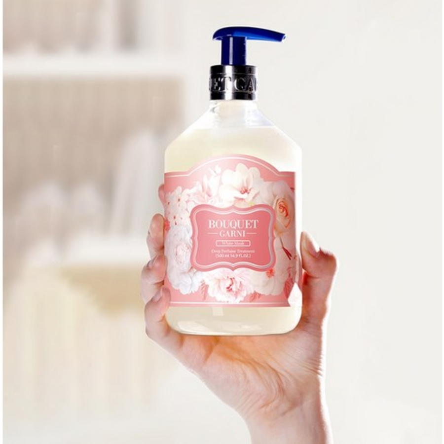 Bouquet Garni Deep Perfume White Musk Shampoo + Treatment, 1 Set – Шампунь и маска для волос с ароматом белого мускуса