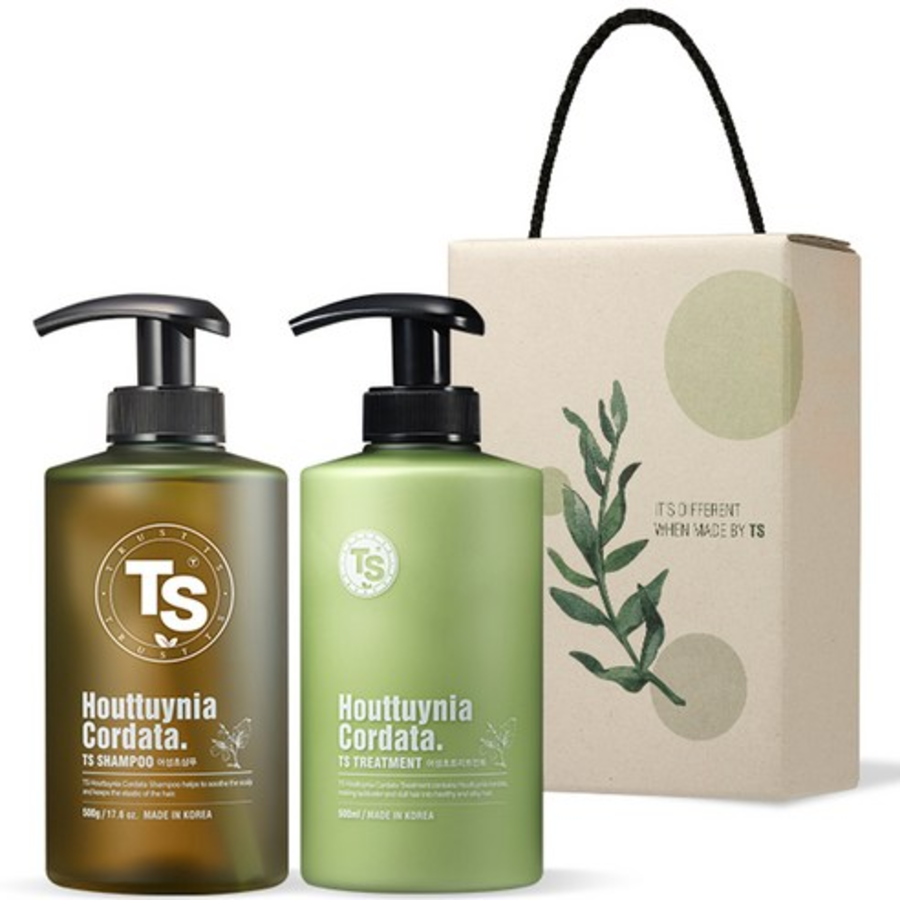 TS Eoseongcho Hair Loss Relief Shampoo 500g + Treatment 500ml Gift Set, 1 Set – Шампунь для лечения выпадения волос с экстрактом  + кондиционер, 500 г + 500 мл