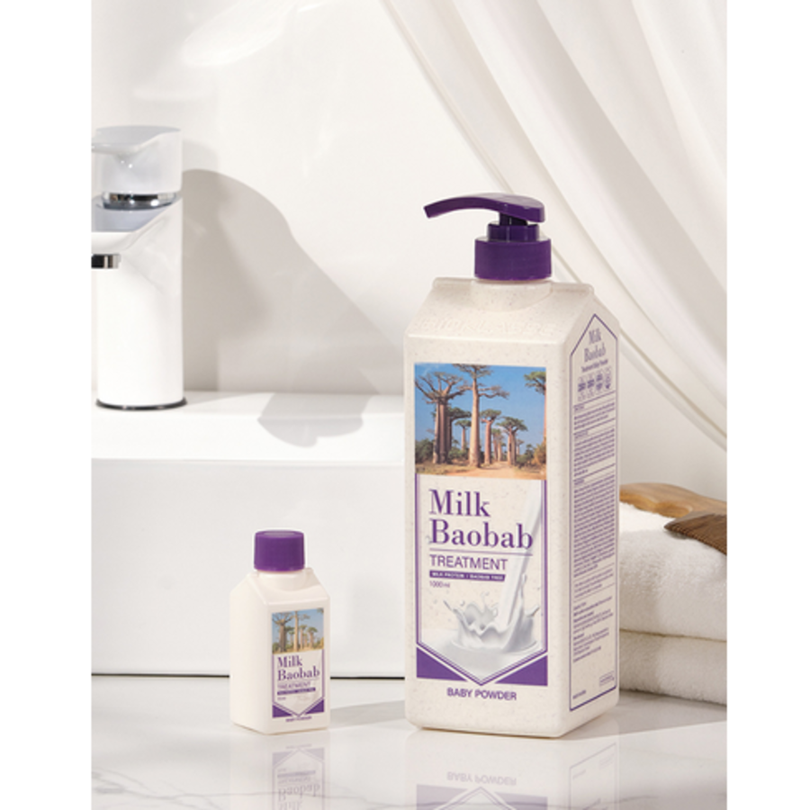 Milk Baobab Baby Powder Shampoo 1000ml + Treatment 1000ml – Шампунь и кондиционер с молочным баобабом