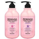 Baron Moringa Cherry Blossom Shampoo 500g + Treatment 500g, 1 Set – Шампунь и кондиционер с экстрактом моринги и вишневым цветом