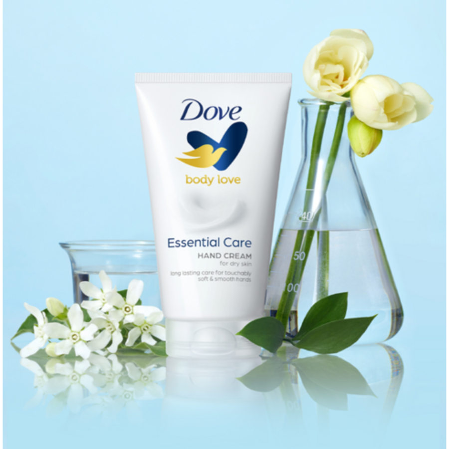 Dove Body Love Essential Care Hand Cream – увлажняющий крем для рук с комплексом ухода, 75 мл