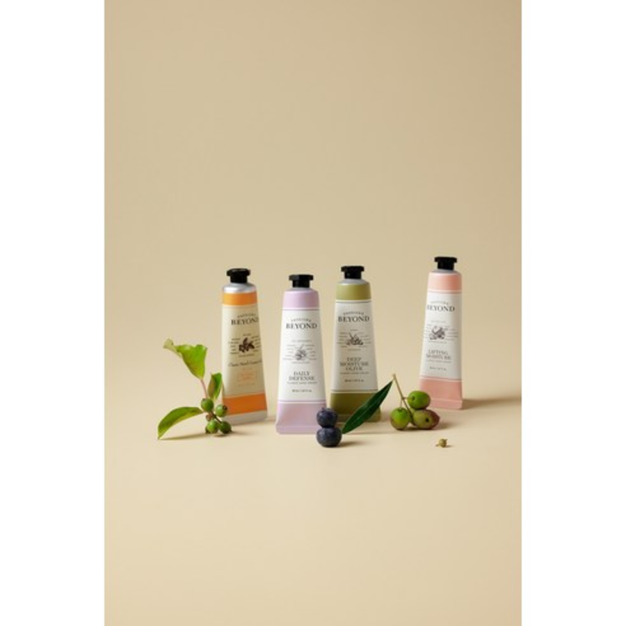 BEYOND  – питательный крем для рук с ароматом оливы, зелени, цветов и мускуса, 30 мл