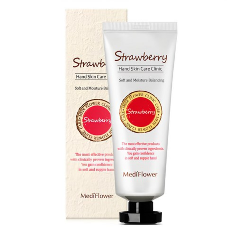 Mediflower Special Hand Cream Strawberry – специальный крем для рук с экстрактом клубники, 80 г