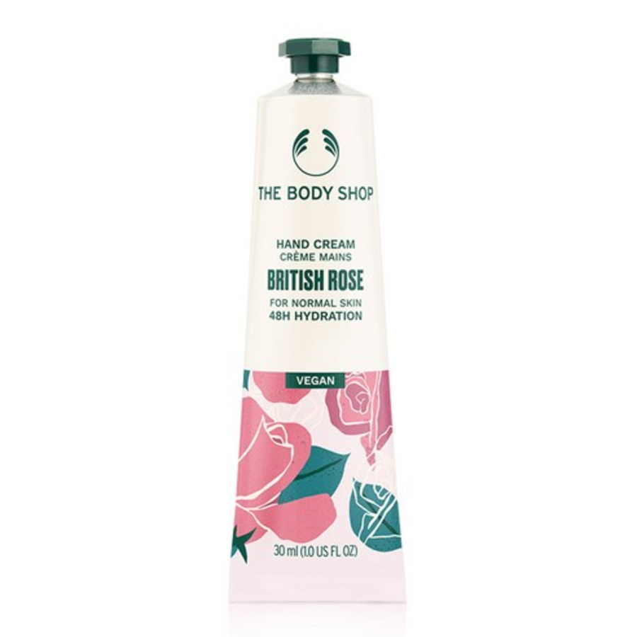 The Body Shop Hand Cream British Rose – крем для рук с ароматом британской розы, 30 мл
