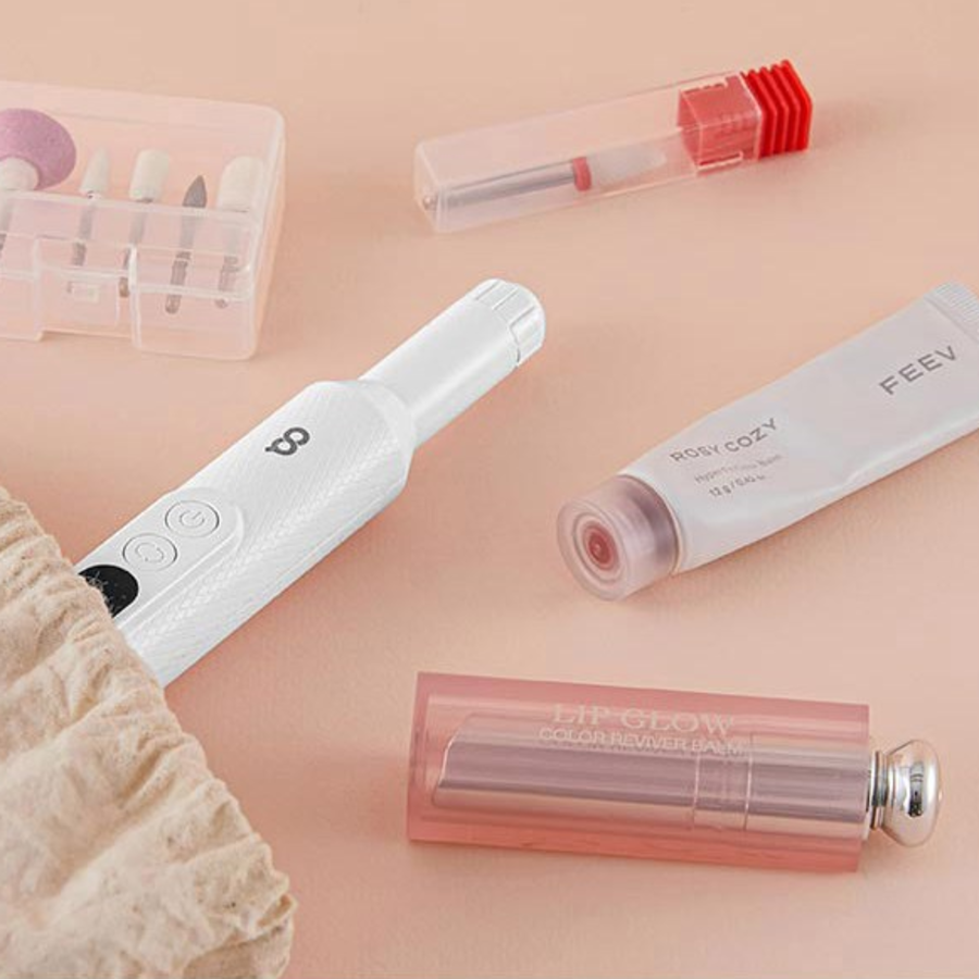 OA Wireless Easy Nail Drill + Bit Set, White, 1 pc – беспроводная электрическая дрель для маникюра с набором насадок