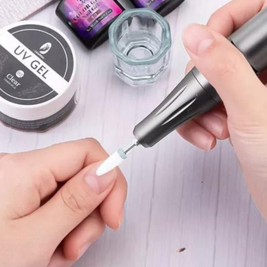 NailCare Toe Polishing Drill Sharpener Grinder, Silver, 1 pc – электрическая шлифовальная дрель для ухода за ногтями на ногах