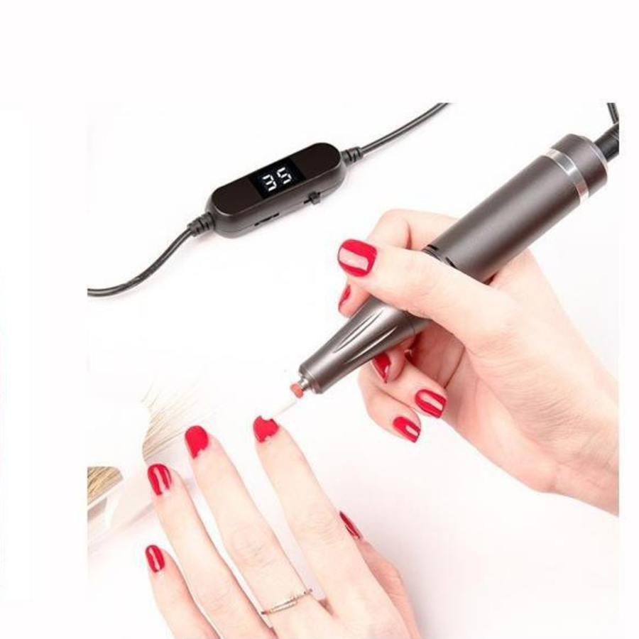NailCare Toe Polishing Drill Sharpener Grinder, Silver, 1 pc – электрическая шлифовальная дрель для ухода за ногтями на ногах