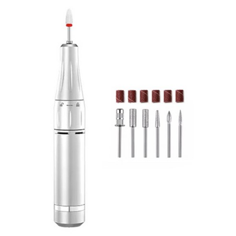 NailCare Toe Polishing Drill Sharpener Grinder, Silver, 1 pc – электрическая шлифовальная дрель для ухода за ногтями на ногах